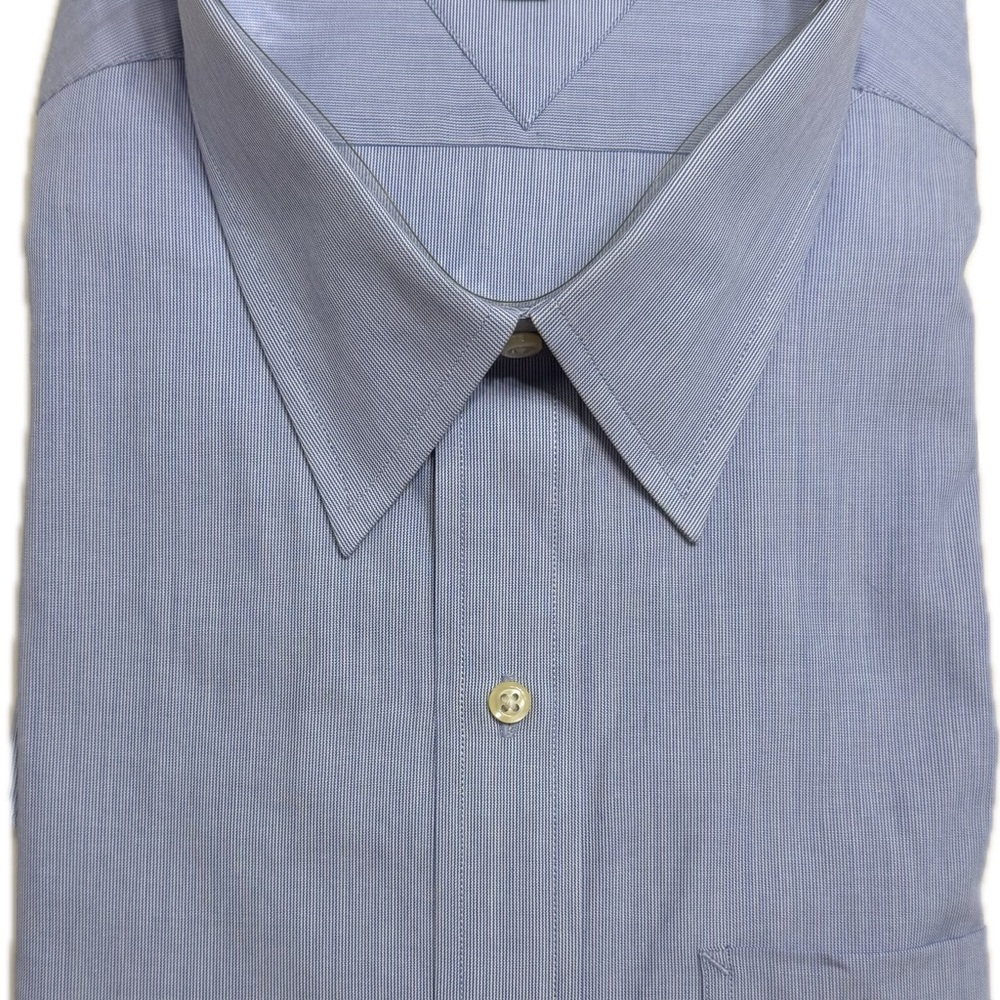Tommy Hilfiger Light Blue Pinstripe Dress Shirt